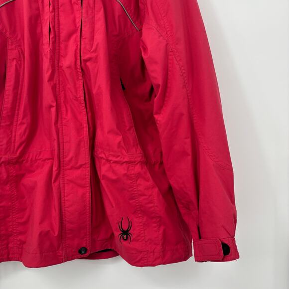 Spyder Womens‎ Ski Jacket XSCAP Entrant Red Nylon Shell Winter Coat Size 10 - Picture 5 of 12